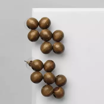 Серьги из дерева