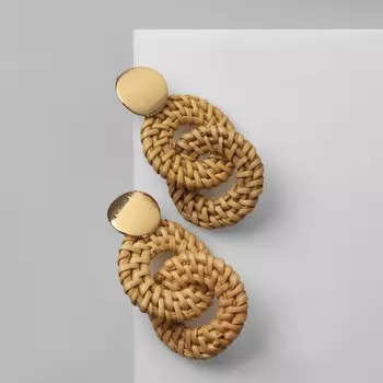 Серьги из дерева