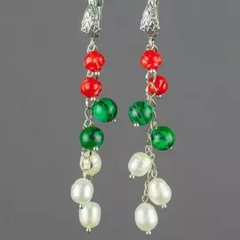 Серьги жемчуг