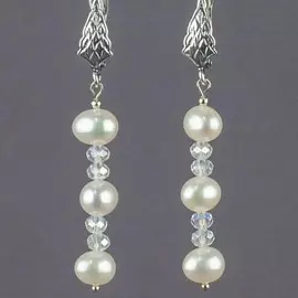 Серьги жемчуг