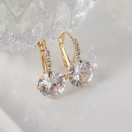 Серьги со стразами