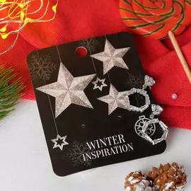 Серьги со стразами