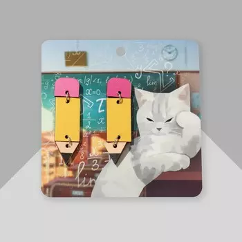 Серьги из дерева