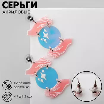 Серьги акрил