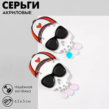 Серьги акрил