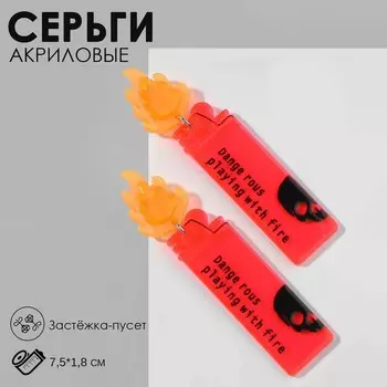 Серьги акрил