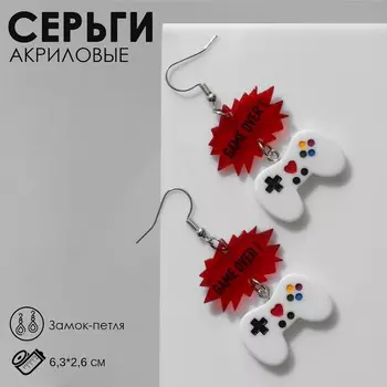 Серьги акриловые