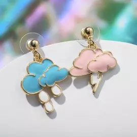 Серьги эмаль