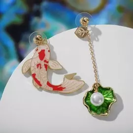 Серьги с эмалью