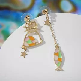 Серьги с эмалью