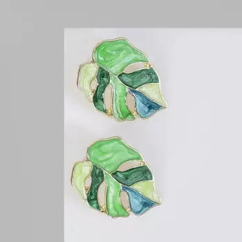 Серьги с эмалью