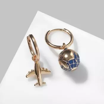 Серьги конго с подвесками