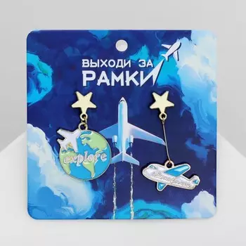 Серьги с эмалью