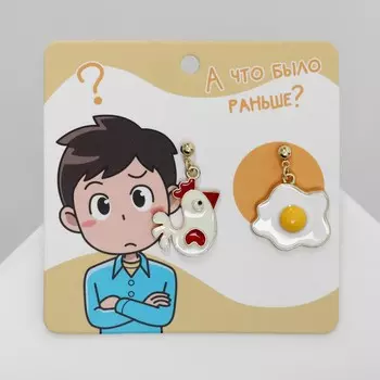 Серьги с эмалью