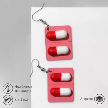 Серьги из дерева