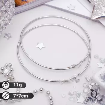 Серьги кольца qf