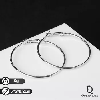 Серьги кольца qf