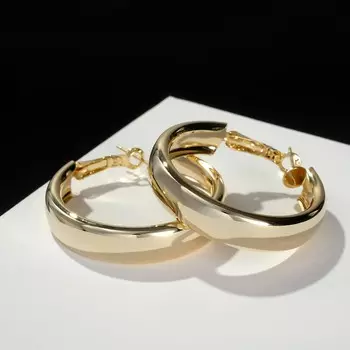 Серьги кольца qf