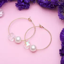 Серьги кольца qf