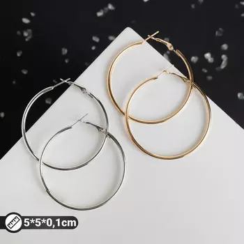 Серьги кольца qf