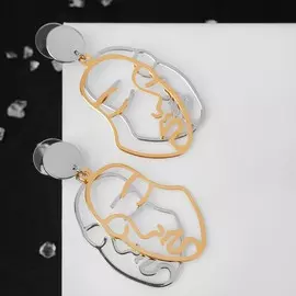 Серьги металл