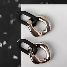 Серьги металл