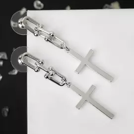 Серьги металл