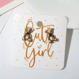 Серьги металл