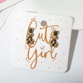 Серьги металл