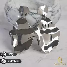 Серьги металл