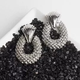 Серьги металл