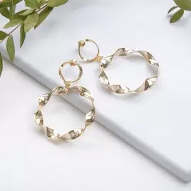 Серьги металл