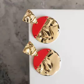 Серьги металл