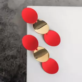 Серьги металл