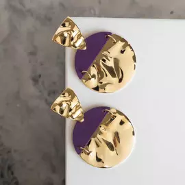 Серьги металл