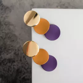 Серьги металл