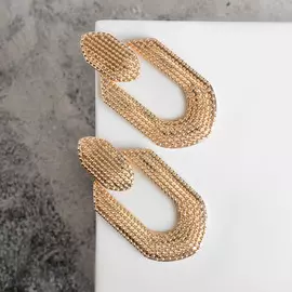 Серьги металл