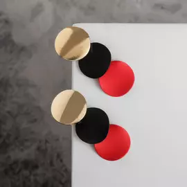 Серьги металл