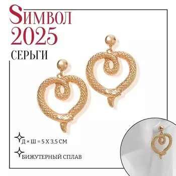 Серьги металл