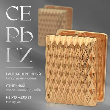 Серьги металл