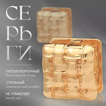 Серьги металл
