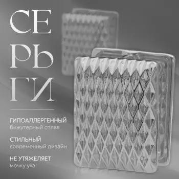 Серьги металл