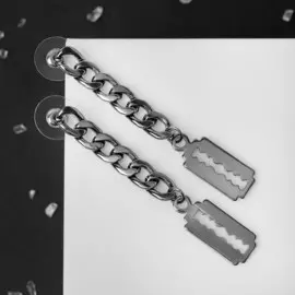 Серьги металл