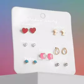 Серьги набор 7 пар