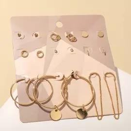 Серьги набор 9 пар