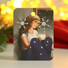 Серьги со стразами