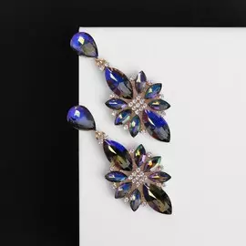 Серьги со стразами