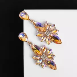 Серьги со стразами