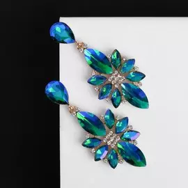 Серьги со стразами