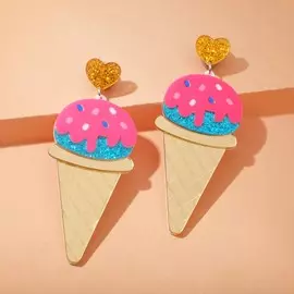 Серьги пластик